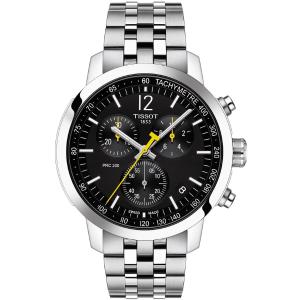 TISSOT PRC 200 Chronograph Black Dial 42mm Silver Stainless Steel Bracelet T114.417.11.057.00 - 4912