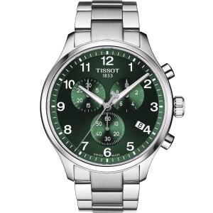 TISSOT XL Classic Chronograph Green Dial 45mm Silver Stainless Steel Bracelet T116.617.11.092.00 - 35606