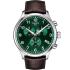 TISSOT XL Classic Chronograph Green Dial 45mm Silver Stainless Steel Brown Leather Strap T116.617.16.092.00 - 0