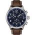TISSOT XL Vintage Chronograph Blue Dial 45mm Silver Stainless Steel Brown Leather Strap T116.617.16.042.00 - 0