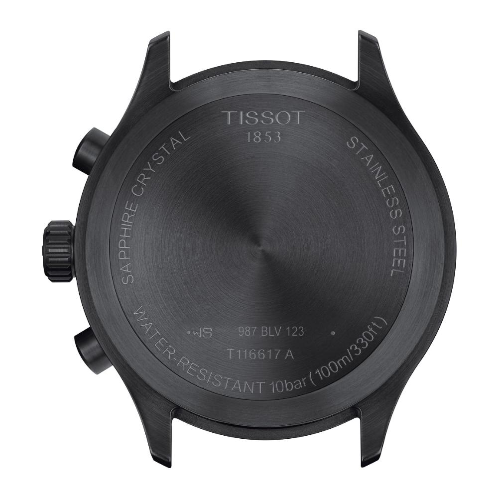TISSOT XL Vintage Chronograph 45mm Black Stainless Steel Black Leather Strap T116.617.36.052.02