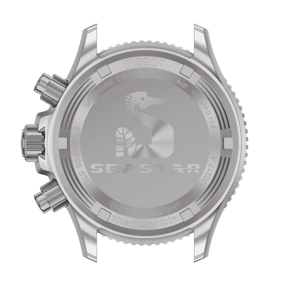 TISSOT Seastar 1000 Quartz Chronograph Gray Gradient Dial 38mm Silver Stainless Steel Bracelet T120.217.11.061.00