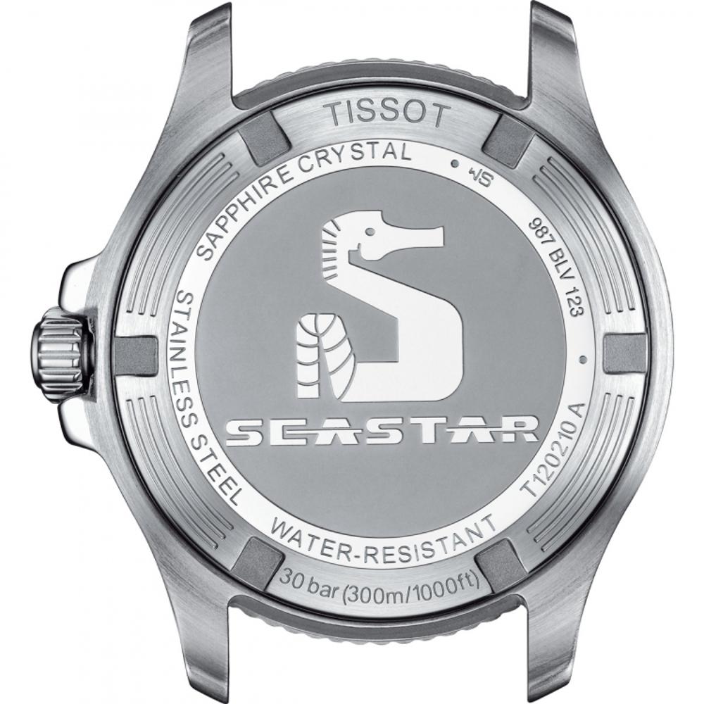 TISSOT Seastar 1000 Quartz Black Dial 36mm Silver Stainless Steel Bracelet T120.210.21.051.00