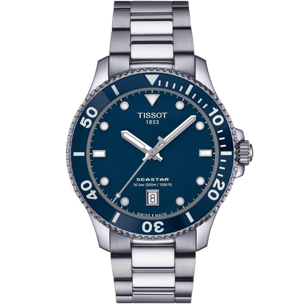 TISSOT Seastar 1000 Quartz 40mm Silver Stainless Steel Bracelet T120.410.11.041.00