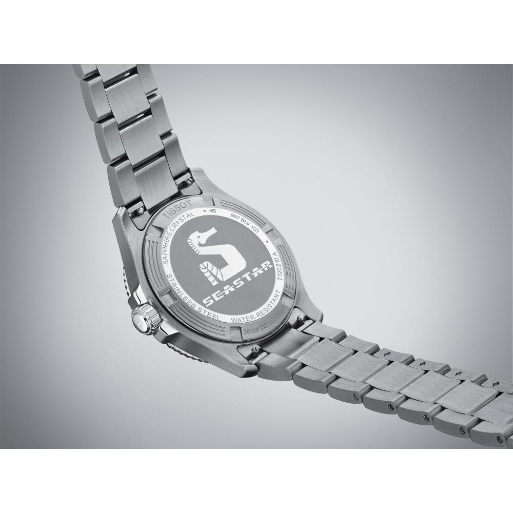 TISSOT Seastar 1000 Quartz Black Dial 40mm Silver Stainless Steel Bracelet T120.410.11.051.00