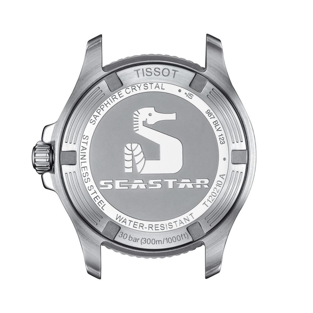 TISSOT Seastar 1000 Quartz Black Dial 36mm Silver Stainless Steel Bracelet T120.210.11.051.00