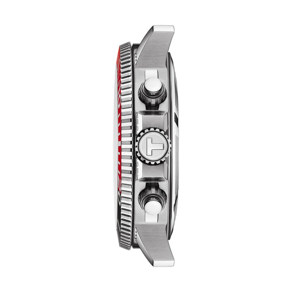 TISSOT Seastar 1000 Chronograph Black Dial 45.5mm Silver Stainless Steel Bracelet T120.417.11.051.01