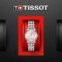 TISSOT Carson Pink Pearl Dial with Sapphires 30mm Silver Stainless Steel Bracelet T122.210.11.159.00-5