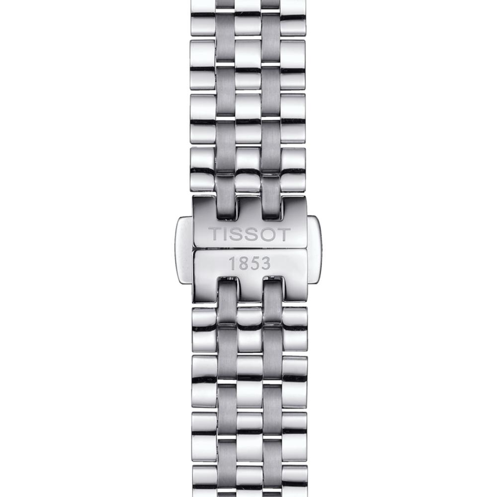TISSOT Carson Pink Pearl Dial with Sapphires 30mm Silver Stainless Steel Bracelet T122.210.11.159.00