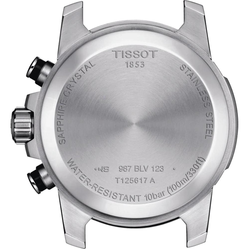 TISSOT Supersport Chronograph Black Dial 45.5mm Silver Stainless Steel Bracelet T125.617.21.051.00