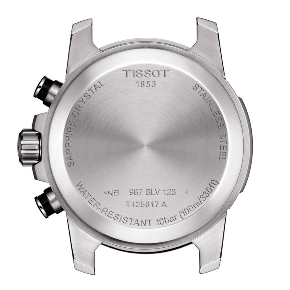 TISSOT Supersport Chronograph Black Dial 45.5mm Silver Stainless Steel Bracelet T125.617.11.051.00