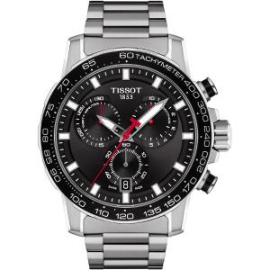 TISSOT Supersport Chronograph Black Dial 45.5mm Silver Stainless Steel Bracelet T125.617.11.051.00 - 4957