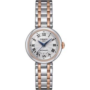 TISSOT Bellissima Automatic Silver Dial 29mm Two Tone Rose Gold Stainless Steel Bracelet T126.207.22.013.00 - 5325