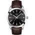 TISSOT Gentleman 40mm Silver Stainless Steel Brown Leather Strap T127.410.16.051.01 - 0