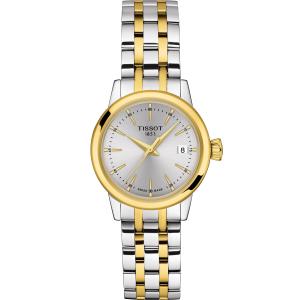 TISSOT Classic Dream Lady's Silver Dial 28mm Two Tone Gold Stainless Steel Bracelet T129.210.22.031.00 - 27604