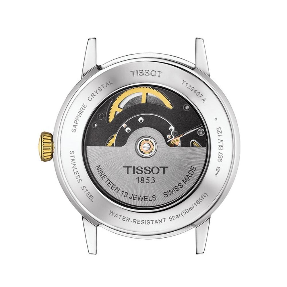 TISSOT Classic Dream Swissmatic 42mm Silver & Gold Stainless Steel Bracelet T129.407.22.031.01
