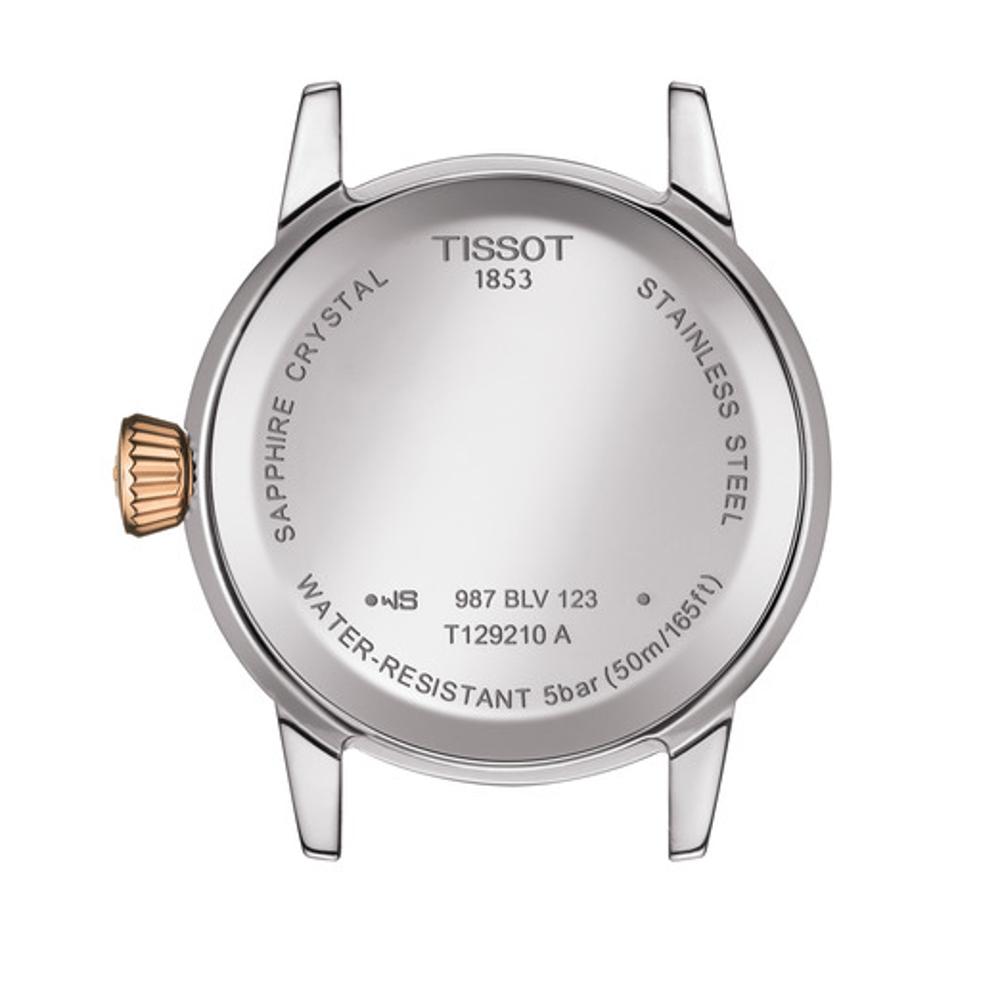 TISSOT Classic Dream Lady's 28mm Two Tone Rose Gold & Silver Stainless Steel Bracelet T129.210.22.013.00