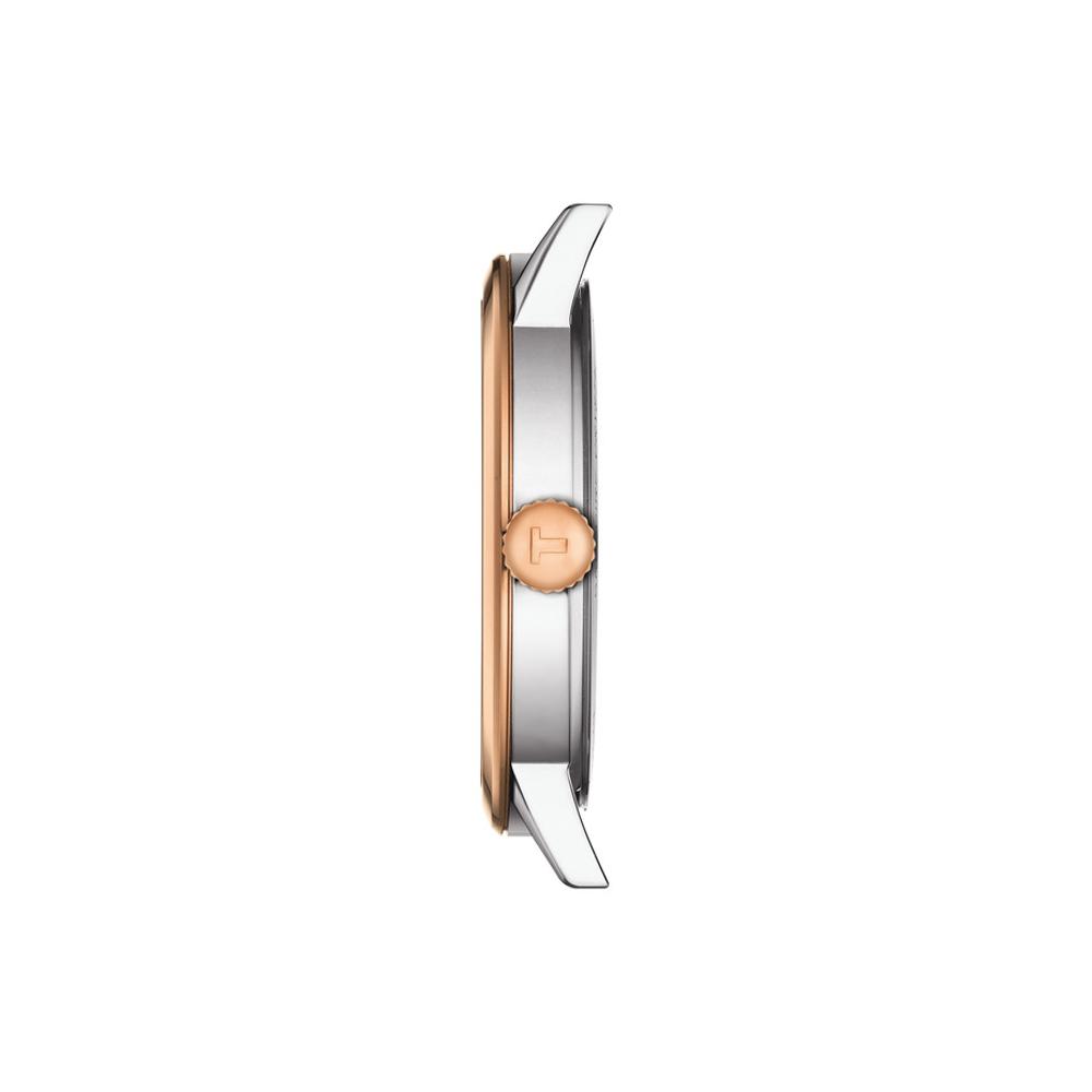 TISSOT Classic Dream Three Hands 42mm Two Tone Rose Gold & Silver Stainless Steel Bracelet T129.410.22.013.00