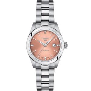TISSOT T-My Lady Automatic Pink Dial with Diamonds 29.3mm Silver Stainless Steel Bracelet T132.007.11.336.00 - 44505