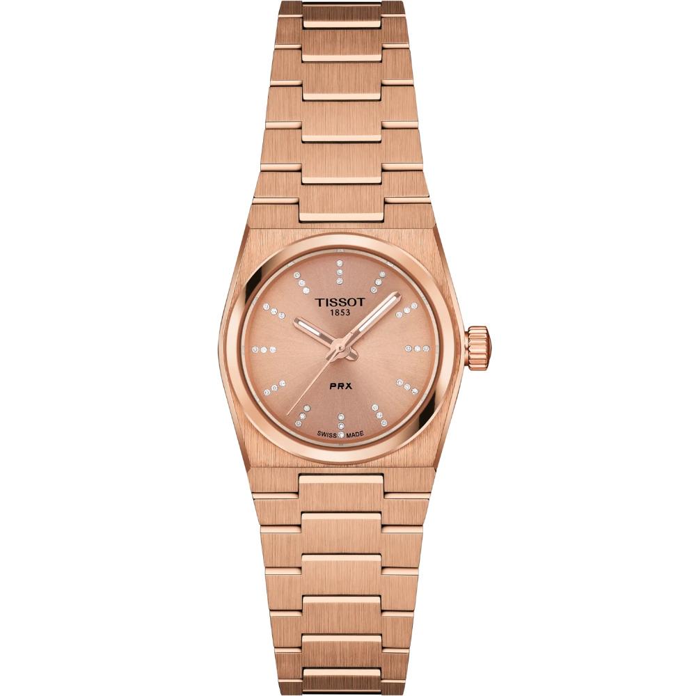 TISSOT PRX 25 Rose Gold Dial with Diamonds 25mm Rose Gold Stainless Steel Bracelet T137.010.33.506.00