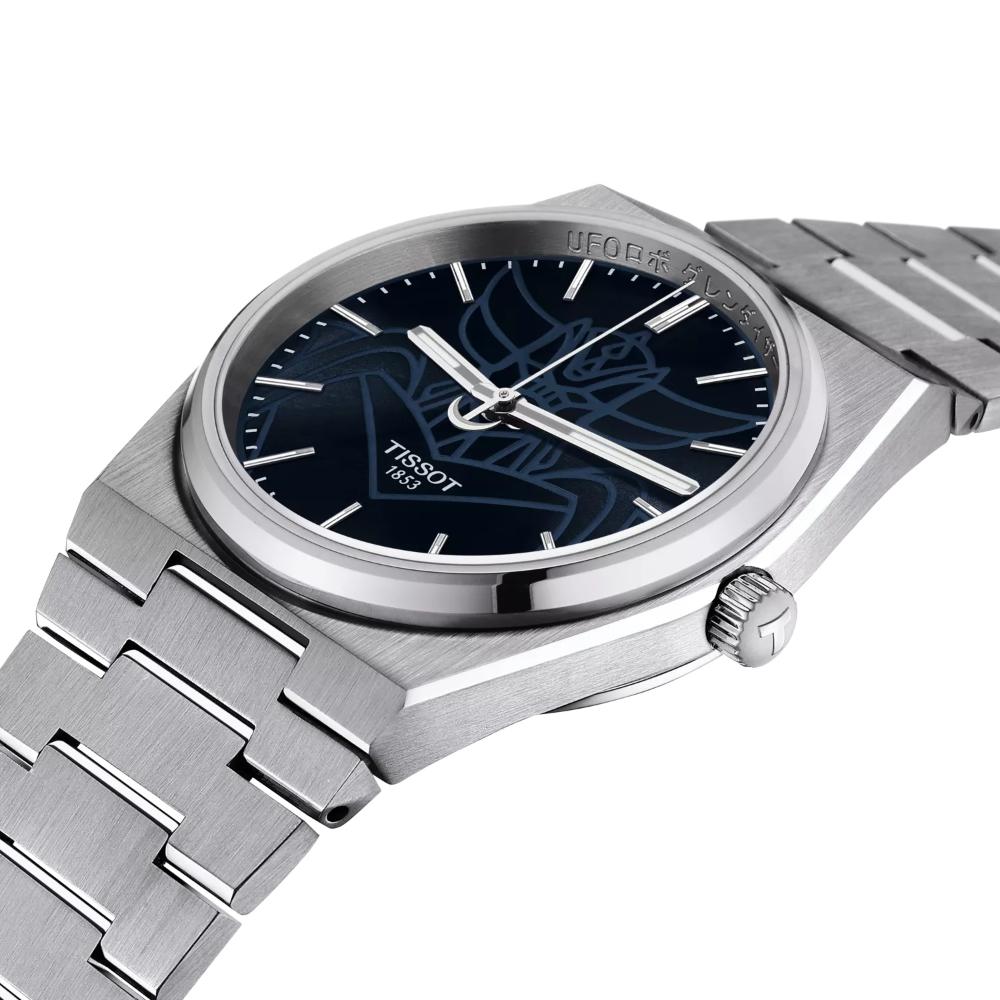 TISSOT PRX 40 UFO Robot Grendizer Powermatic 80 Blue Dial 40mm Silver Stainless Steel Bracelet T137.407.11.041.02