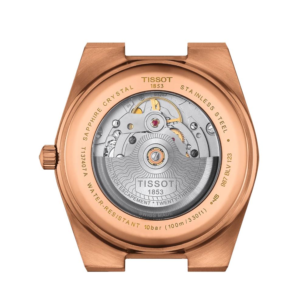 TISSOT PRX 40 Powermatic 80 Blue Dial 40mm Rose Gold Stainless Steel Bracelet T137.407.33.041.00