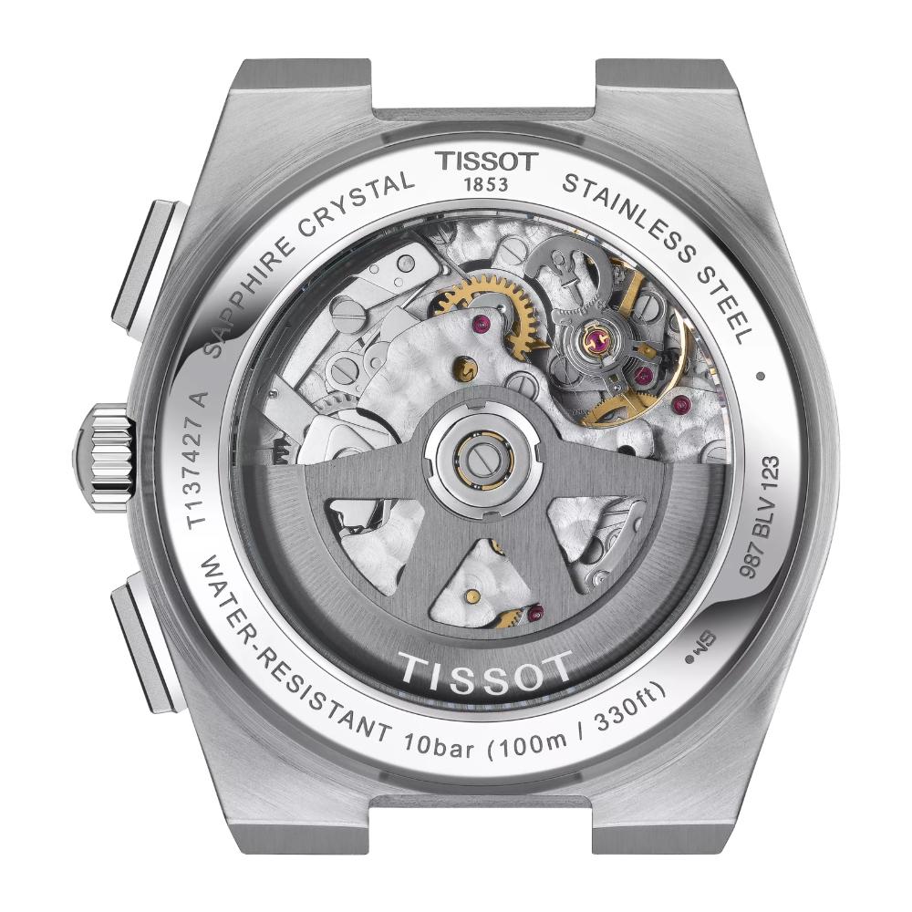 TISSOT PRX Chronograph Automatic Green Dial 42mm Silver Stainless Steel Bracelet T137.427.11.091.00