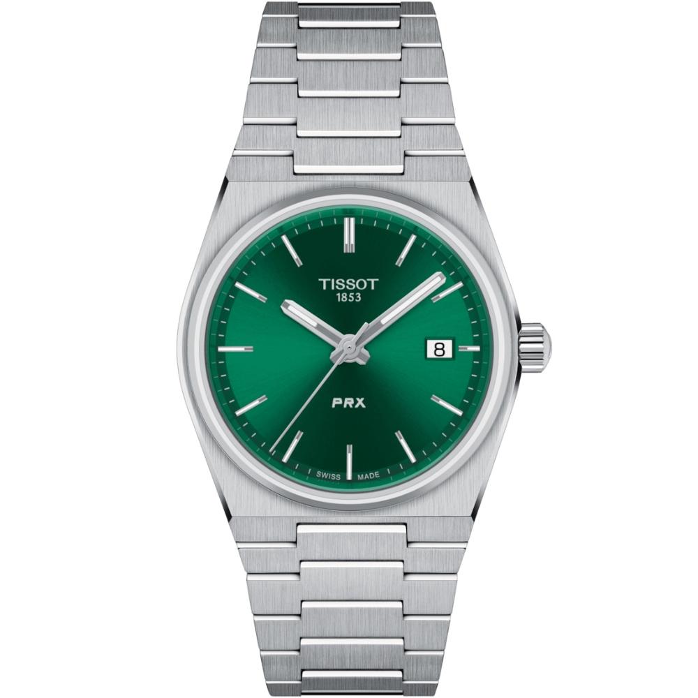 TISSOT PRX 35 Green Dial Quartz 35mm Silver Stainless Steel Bracelet T137.210.11.081.00