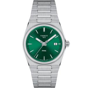 TISSOT PRX 35 Green Dial Quartz 35mm Silver Stainless Steel Bracelet T137.210.11.081.00 - 50226