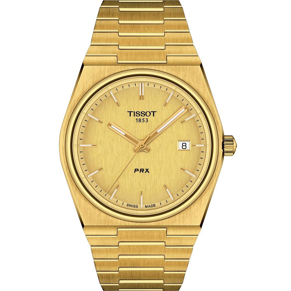 TISSOT PRX 40 Gold Dial Quartz 40mm Gold Stainless Steel Bracelet T137.410.33.021.00