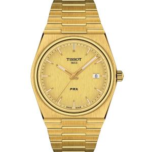 TISSOT PRX 40 Gold Dial Quartz 40mm Gold Stainless Steel Bracelet T137.410.33.021.00 - 20639