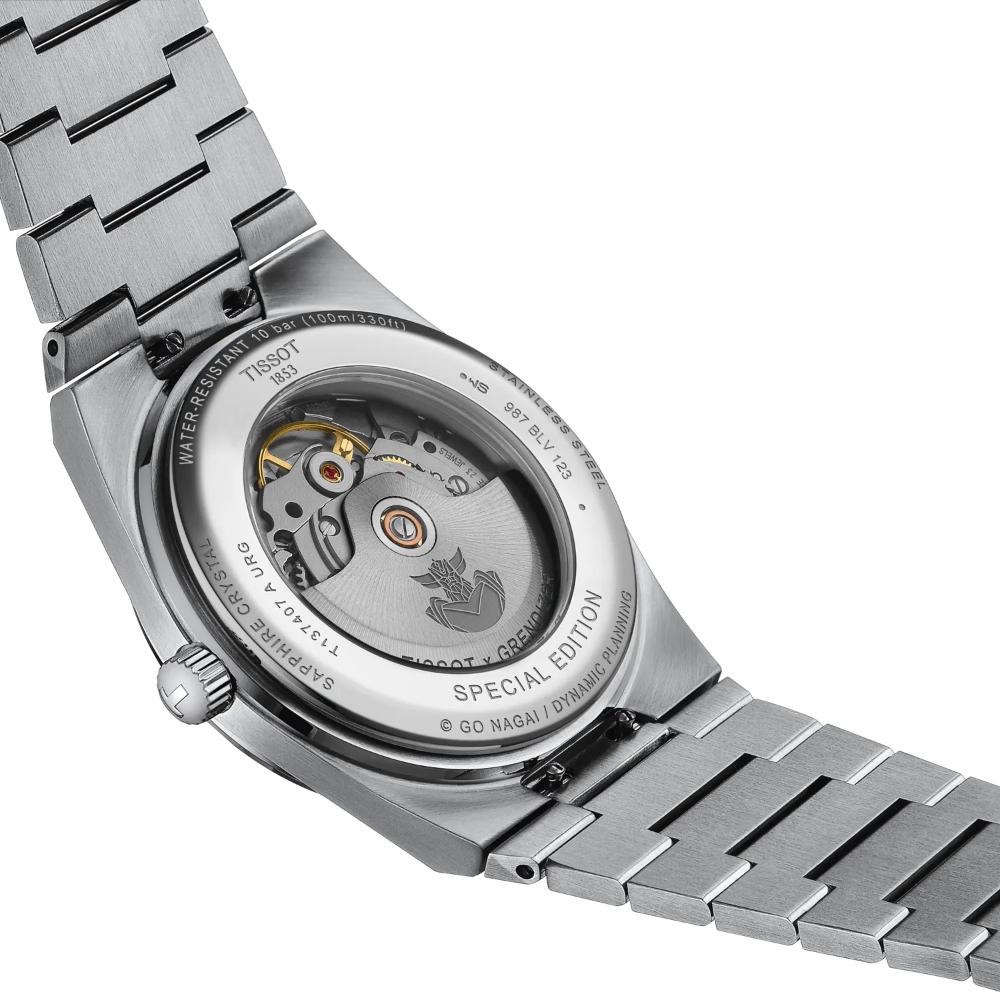 TISSOT PRX 40 UFO Robot Grendizer Powermatic 80 Blue Dial 40mm Silver Stainless Steel Bracelet T137.407.11.041.02