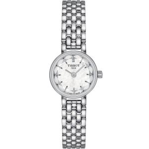 TISSOT Lovely Round White Pearl Dial 19.5mm Silver Stainless Steel Bracelet T140.009.11.111.00 - 26923