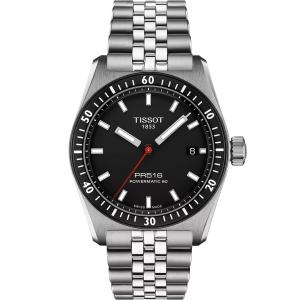 TISSOT PR516 Powermatic 80 Black Dial 38mm Silver Stainless Steel Bracelet T149.417.11.051.00 - 54320