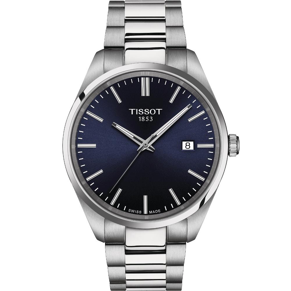 TISSOT PR 100 Blue Dial 40mm Silver Stainless Steel Bracelet T150.410.11.041.00