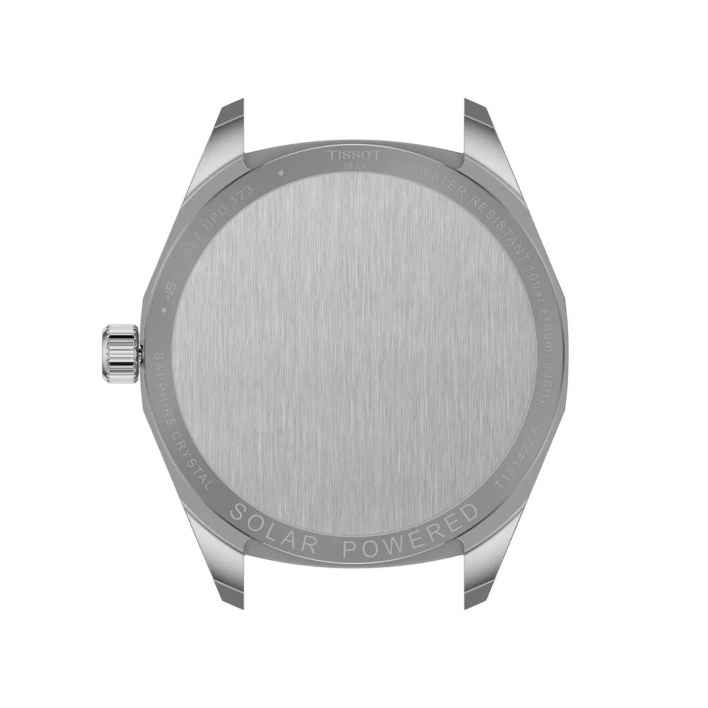 TISSOT PRC 100 Solar Quartz Blue Dial 39mm Silver Stainless Steel Bracelet T151.422.11.041.00