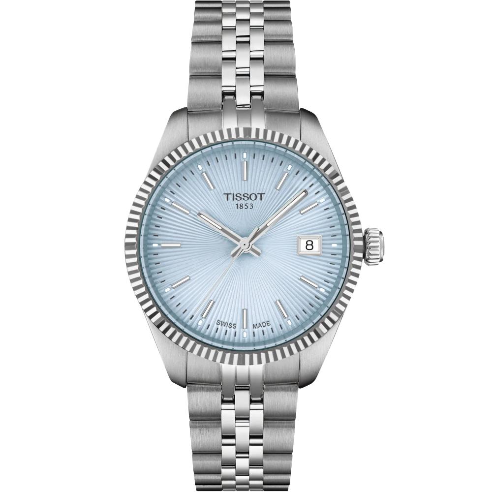 TISSOT Ballade Ice Blue Dial 34mm Silver Stainless Steel Bracelet T156.210.11.351.00