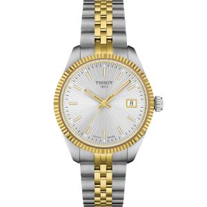 TISSOT Ballade Silver Dial 34mm Two Tone Gold Stainless Steel Bracelet T156.210.22.031.00 - 53919