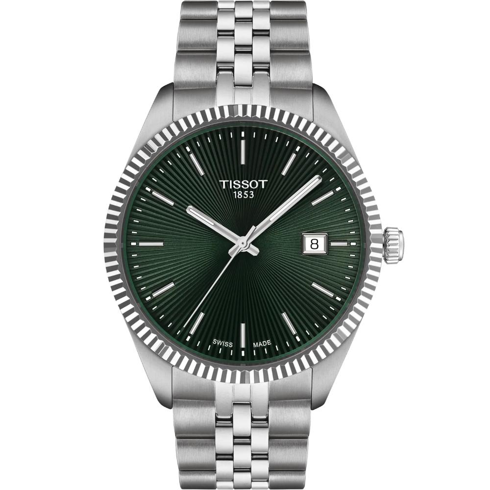 TISSOT Ballade Green Dial 40mm Silver Stainless Steel Bracelet T156.410.11.091.00