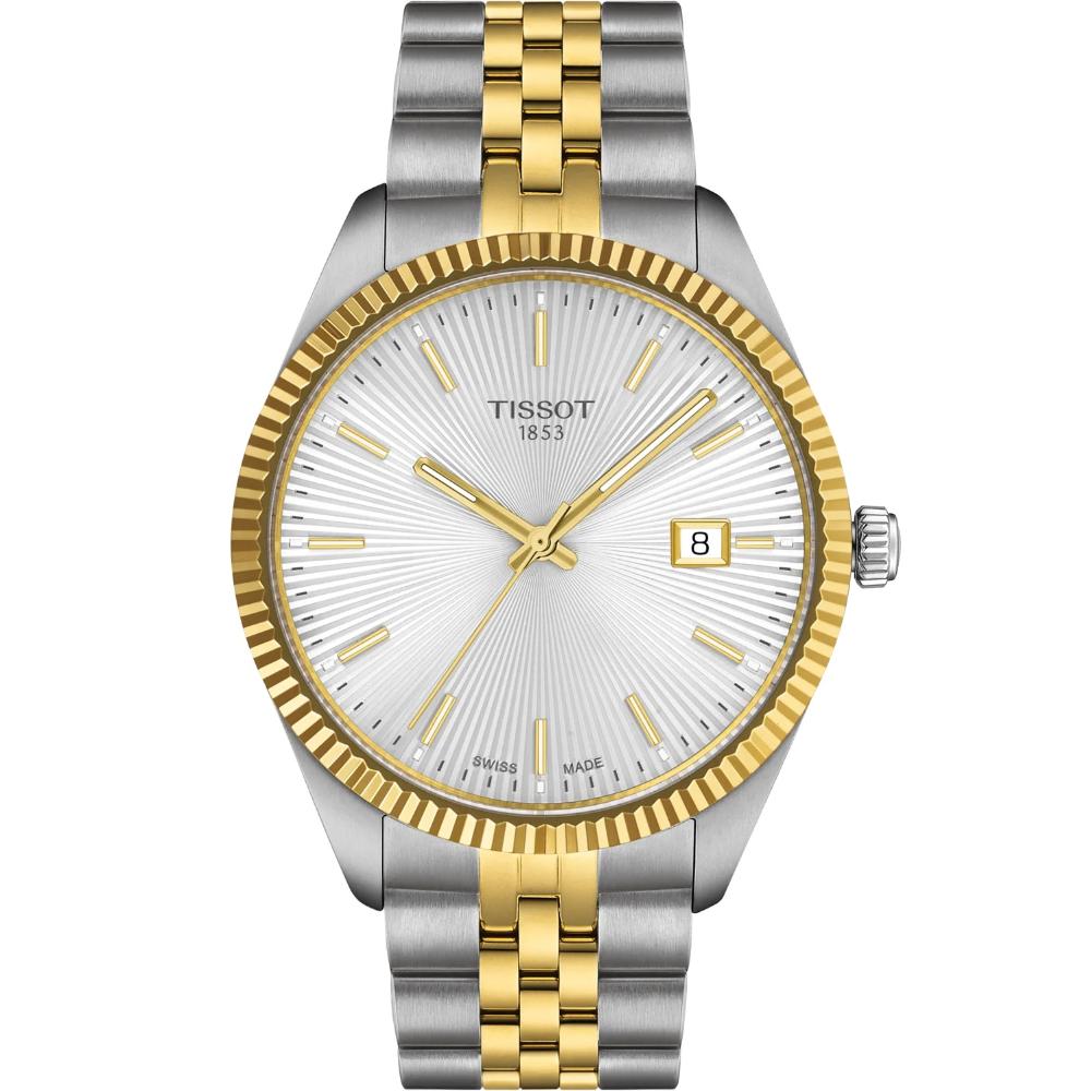 TISSOT Ballade Silver Dial 40mm Two Tone Gold Stainless Steel Bracelet T156.410.22.031.00