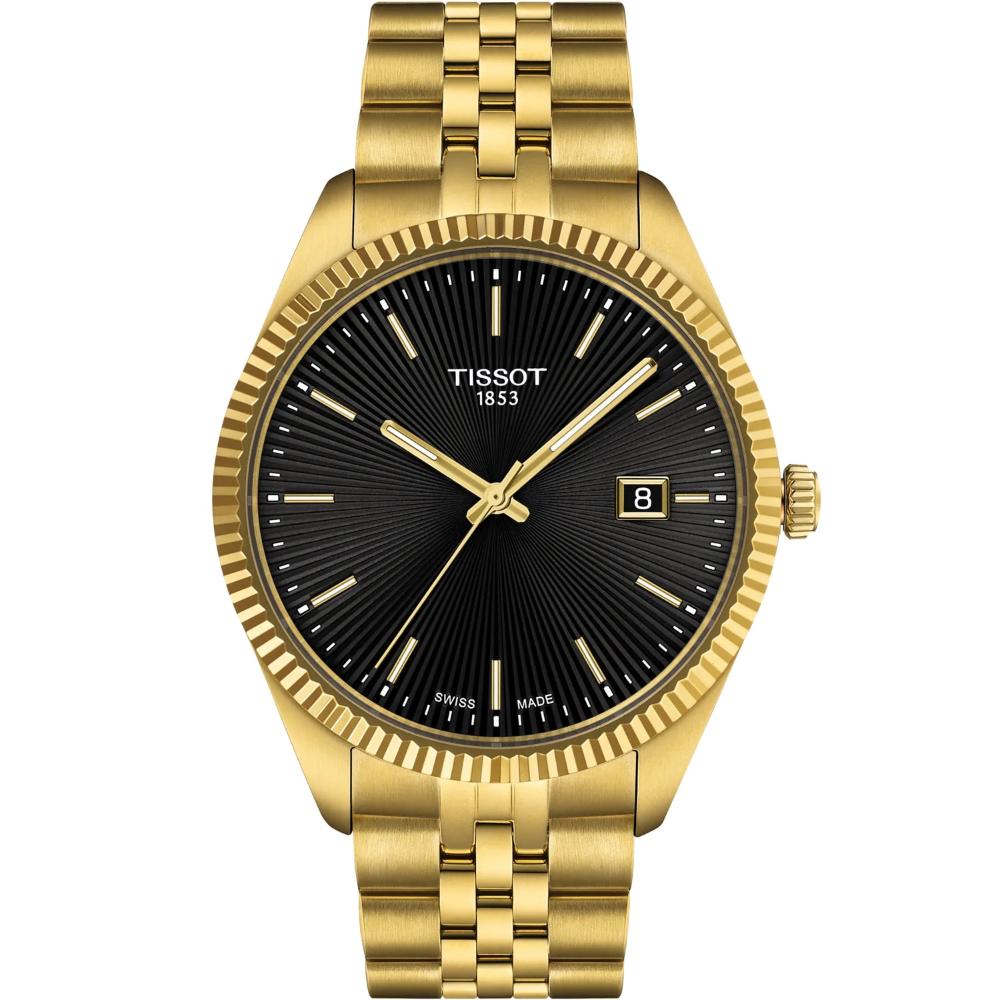 TISSOT Ballade Black Dial 40mm Gold Stainless Steel Bracelet T156.410.33.051.00