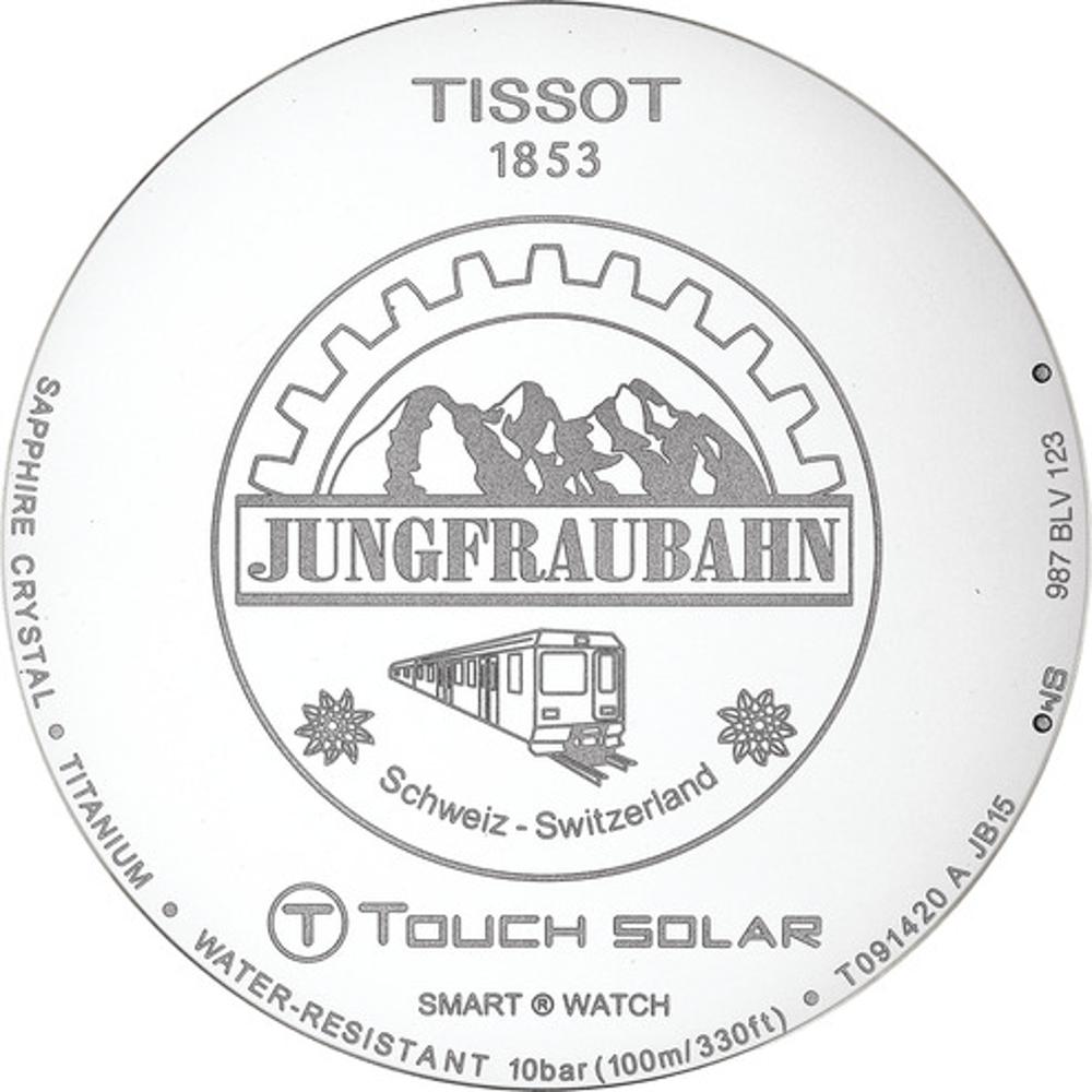 TISSOT T-Touch Expert Solar Jungfraubahn Multifunction 45mm Titanium Fabric Strap T091.420.46.051.10