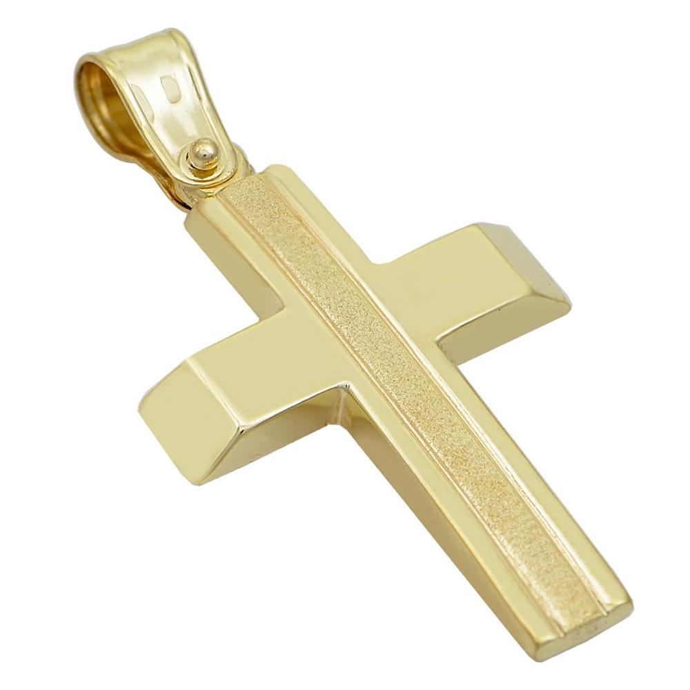 CROSS for Men Double Sided SENZIO Collection K14 Yellow Gold T417Y.K14