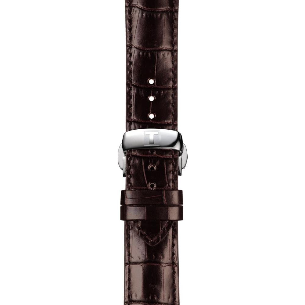 TISSOT Official 20-18mm Brown Leather Strap T600041212