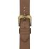 TISSOT Official Visodate 20-18mm Brown Leather Strap T600042559 - 1