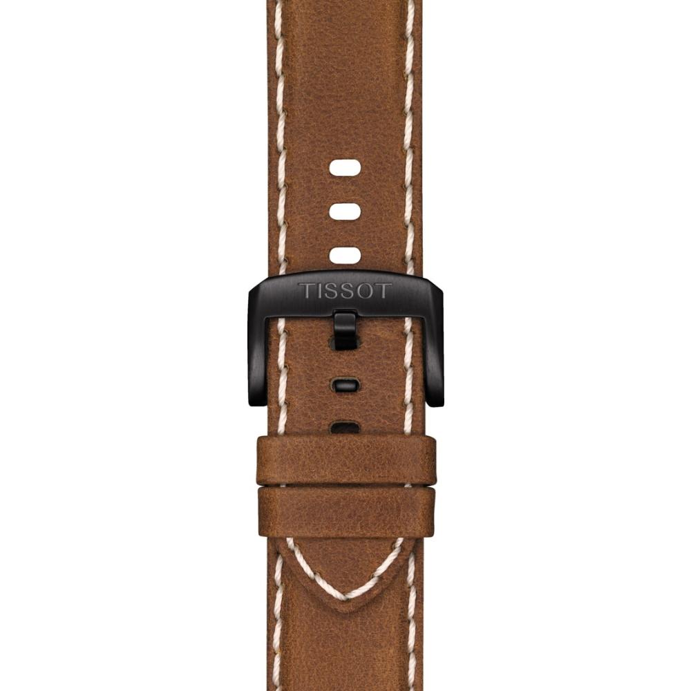 TISSOT Official 22mm Brown Leather Strap T600044978