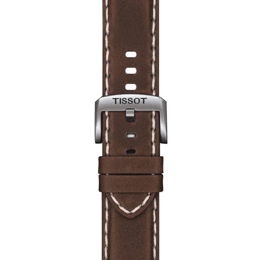 TISSOT Official 22mm Brown Leather Strap T600044980