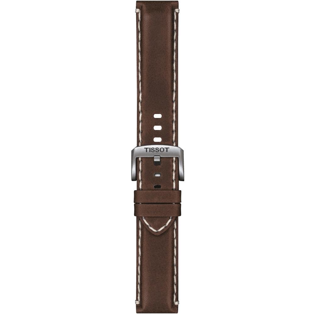 TISSOT Official 22mm Brown Leather Strap T600044980