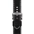 TISSOT Official Strap 22mm Black Leather Silver Hardware T600044982 - 1