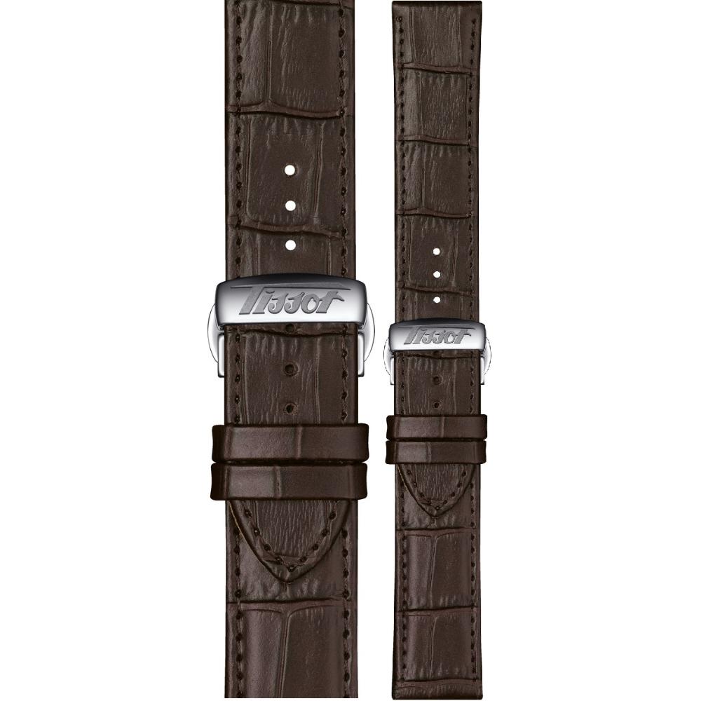 TISSOT Official Heritage Visodate 21-20mm Brown Leather Strap T600045450 - 1